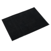 Crown Jasper Medium Traffic Scraper Mat 4' x 6', Black